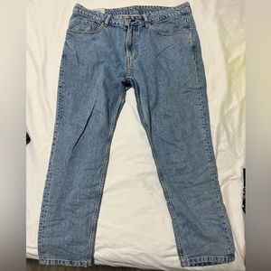 Men’s H&M regular tapered cropped denim jeans